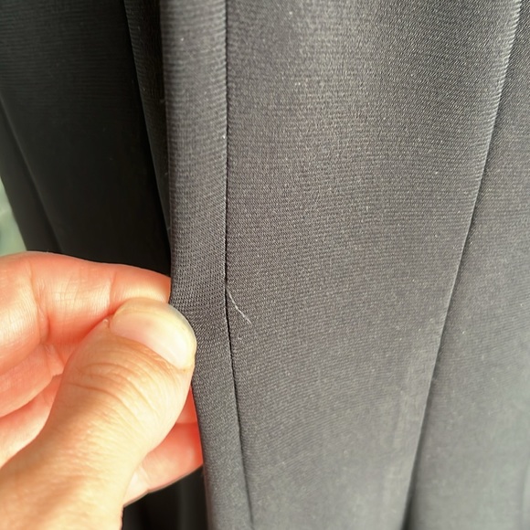 Betsy & Adam formal mermaid gown with mesh cutout - Picture 10 of 11